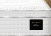 UniPon 10" Soft Hybrid Queen Mattress with Individual Pocket Spring for Motion Isolation and Back Pain Relief, CertiPUR-US Certified, New in Box $799