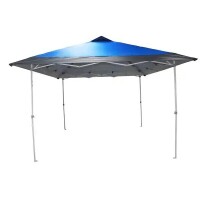 Everbilt 12 ft. x 12 ft. Blue Mega Shade Pop-Up Canopy with Grey Trim, in Case $299