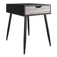 Ameriwood Home Grafton End Table, Black Oak, New in Box $159