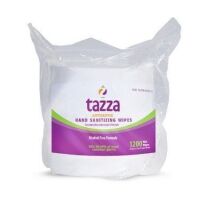 Tazza Antiseptic Hand Sanitizer Wipe 4.3X7.1 IN White Alcohol Free 1200 Sheets New