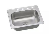 Proflo Bealeton 25 x 22 in. 4-Hole Stainless Steel Single Bowl Drop-in Kitchen Sink New In Box $299