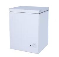 JEREMY CASS 18 in. 2.5 cu. ft. Manual Defrost Chest Freezer with Removable Storage Basket, Adjustable Thermostat in White On Working New Shelf Pull $399