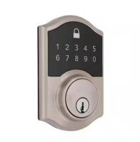 Defiant Castle Satin Nickel Compact Touch Electronic Single Cylinder Deadbolt / Defiant Slim Satin Nickel Electronic Touchpad Deadbolt Assorted $199