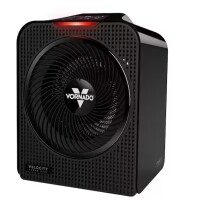 Vornado Forced Air Velocity 5 Whole Room 1500-Watt 5118 BTU Electric Space Fan Electric Heater Furnace, Black On Working $209