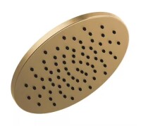 Delta Gold 1-Spray Patterns 1.75 GPM 11.75 in. Wall Mount Fixed Shower Head in Lumicoat Champagne Bronze New In Box $399