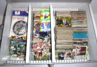 Lot of Collectable Football Cards with Storage Case