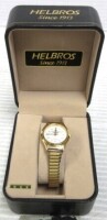 Helbros Analog Wristwatch Gold Tone Expansion Band Elegant, (Similar to Picture), $199