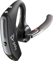 Plantronics - Voyager 5200 (Poly) - Bluetooth Over-the-Ear (Monaural) Headset - Compatible to connect to Cell Phones - Noise Canceling/Poly Voyager Legend Wireless Headset (Plantronics) - Single-Ear Bluetooth w/Noise-Canceling Mic - Voice Controls - Mute 