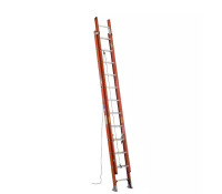 Werner 24 ft. Fiberglass Extension Ladder (23 ft. Reach Height) with 300 lb. Load Capacity Type IA Duty Rating $499