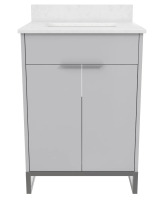 CosmoLiving Leona 24" Bathroom Vanity in Grey, New in Box $649.99