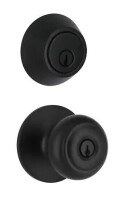 Defiant Hartford Matte Black Single Cylinder Combo Pack / Defiant FREEDOM Keyed Entry Lock Set w/Deadbolt & Lever Handle Matte Black New Open Box Assorted $79