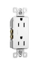 Legrand Radiant 885TRWCP7 15 Amp Tamper Resistant Decorator Duplex Outlet, Side Wire or Push Wire, White New