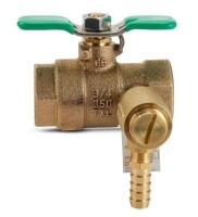 Zurn Industries 3/4'' BVECXL-125BF Full Port Brass Ball Valve New In Box $299