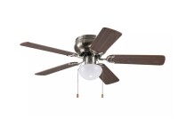 Westcraft 42 in. 5-Blade Hugger Mount Ceiling Fan with LED Light Kit in Brushed Nickel New In Box $199