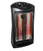 Beyond Flame 1500-Watt Black Electric Tower Quartz Infrared Space Heater with Thermostat On Working $199