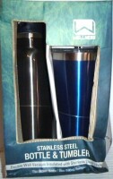 Wellness 2 Pack Double Wall Stainless Steel Bottle & Tumbler Set New in Box $40