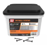 Grip-Rite #6 x 1-1/4 in. #2 Phillips Bugle Head Coarse Thread Sharp Point Drywall Screw 10 lb. bucket New $79