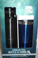 Wellness 2 Pack Double Wall Stainless Steel Bottle & Tumbler Set New in Box $40