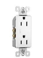 Legrand Radiant 885TRWCP7 15 Amp Tamper Resistant Decorator Duplex Outlet, Side Wire or Push Wire, White New