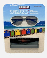 Kirkland Signature Polarized Anti-Reflective Lenses Sunglasses with Case New In Box $79