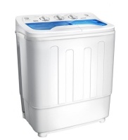 Erivess Portable Twin Tub 18lbs Washing Machine, 11lbs Washer Mini Compact Laundry Machine with 7lbs Spinner, Semi-automatic Washer Combo for Dorms, Apartments $299