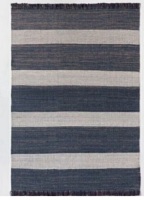 Threshold Designed with Studio McGee 5'x7' Highland Hand Woven Striped Jute/Wool Area Rug Blue New $199