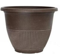 Southern Patio 12 in. Rene Bark Brush Plastic Planter New $79