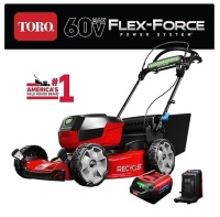 TORO 21466 60V Max* 22 in. (56cm) Recycler® w/Personal Pace® & SmartStow® Lawn Mower With Battery, Charger and Bag New $999.99