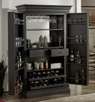 Kingstown Home Mervin Bar with Wine Storage Cabinet New In Box $3899