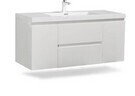 TONA Angela 36" White Wall-Mounted Bathroom Vanity Cabinet Only New $1399