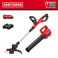 Craftsman V20 Brushless RP 20-volt Max Cordless Battery String Trimmer and Leaf Blower Combo Kit 5 Ah Includes Battery and Charger) New in Box $299