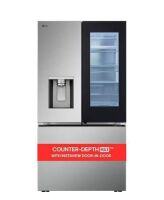 LG 26 cu.ft. SMART Counter Depth MAX French Door Refrigerator with Door-in-Door InstaView in PrintProof Stainless Steel New $2999