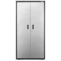 Gladiator Ready-to-Assemble Large GearBox 36-in W x 72-in H x 18-in D Freestanding or Wall-mounted Steel Garage Cabinet in Gray New Open Box $499