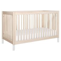 Babyletto Gelato 4-in-1 Convertible Crib with Toddler Bed Conversion in White and Washed Natural, Greenguard Gold Certified, New in Box $499