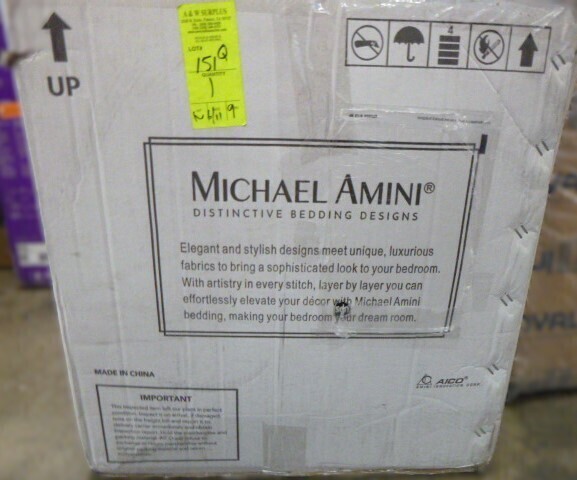 Michael Amini Bennett 9-Piece Queen Comforter Set In Box $979