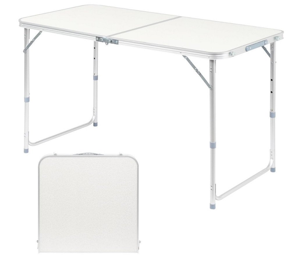 Vevor 4 Ft Plastic Folding Table Portable Picnic Utility Table Handle ...