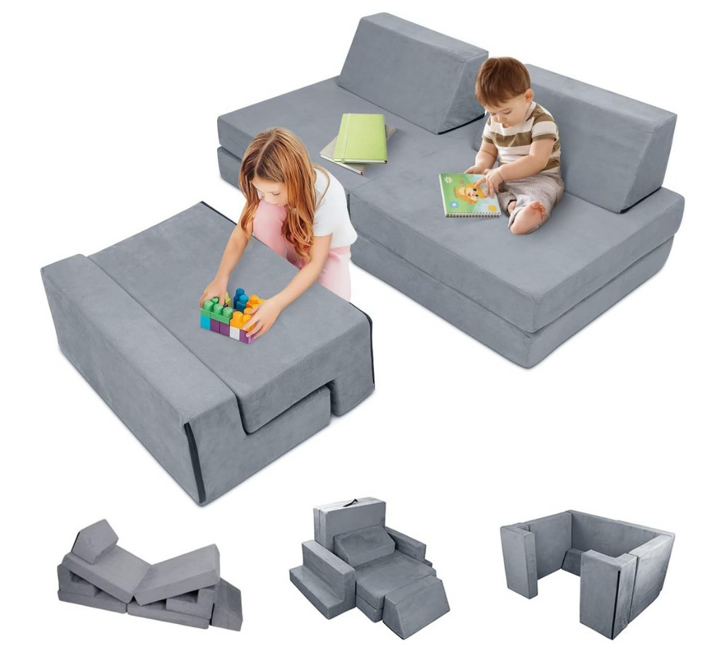 DREAMANIA 7PCS Kids Play Couch, Premium Modular Kids Play Couch for ...