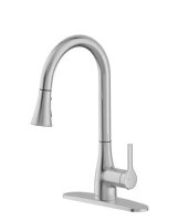 Flow Classic Series Single-Handle Standard Kitchen Faucet in Brushed Nickel New In Box $219.99