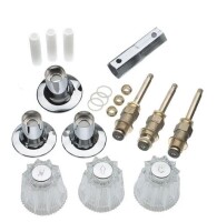 Danco Tub Shower Rebuild Kit for Price Pfister Windsor Faucets / Danco Central Brass 3-Handle Tub and Shower Faucet Trim Kit in Chrome (Valve Not Included) / Assorted $219.99