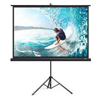 TaoTronics Projector Screen with Stand, TT-HP020 Indoor Outdoor Movie Projection Screen 4K HD 120" 4:3 with Wrinkle-Free Design (Easy to Clean, 1.1 Gain, 160° Viewing Angle & Includes a Carry Bag) New Shelf Pull $499