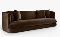 Meridian Furniture Alder Velvet Sofa in Brown New in Box $2499