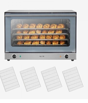 VEVOR Commercial Convection Oven, 4.24 cu.ft Countertop Oven for Full-Size Pans, Electric Convection Ovens with 4 Racks, 360&deg; Hot Air Circulation, for Bakery, Restaurant & Pizza Shop (208-240V 5000W) New in Box $1599