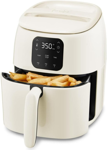 Dash Tasti-Crisp&trade; Digital Air Fryer &ndash; 2.6 Quart Small Compact Mini Air Fryer for French Fries, Nuggets & More, 1-2 People, Auto Shut Off, Adjustable Temp, Dishwasher Safe Parts - Cream New In Box $199