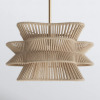Joss & Main Towne 1 - Light Dimmable Woven Rope Pendant New In Box $299