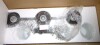17 Stories 3-Light Bathroom Vanity Light Fixture with Opal Glass Shades New In Box $199 - 2