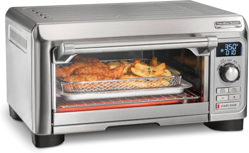 Hamilton Beach Professional Sure-Crisp Digital Air Fryer Toaster Oven Combo with 6-in-1 Functionality, 1500 Watts, 10-inch Pizza / 4 Slice Capacity, Stainless Steel (31241) New In Box $299