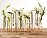 Two's Company Tozai Home Lavoisier Hinged Flower Vases, Set of 10 New In Box $79