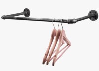 Williston Forge Ludvig 27'' Wall Mounted Industrial Pipe Clothes Rack $79