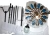 Arlmont & Co. Luma Wind Spinners Garden-Wind Sculptures & Spinners Garden Solar Powered Glass Ball Lights (75inch) New In Box $199 - 2