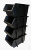 Rebrilliant 4 PACK LARGE Size Stacking Bin Set, Made From Recycled Water Bottles New in Box $99